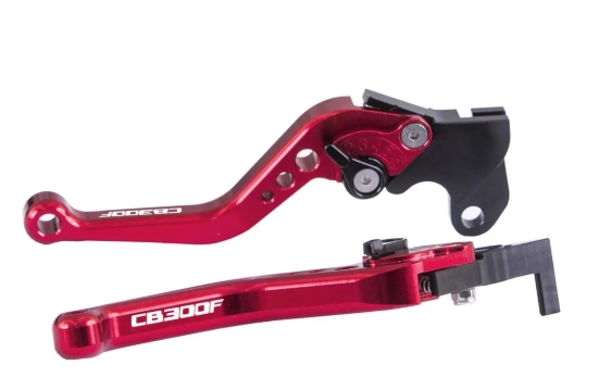 MANETE C/REG ALUMINIO VERMELHO CG125/CG150TITAN/FAN/MIX